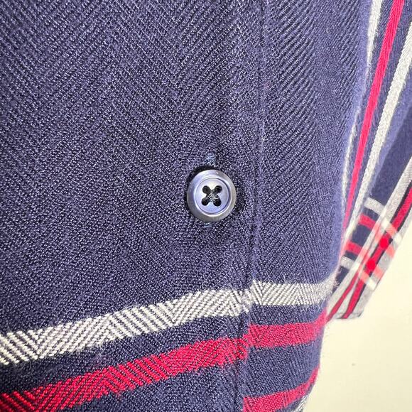 Rails Plaid Midnight White Cherry PJ Pajama Set Short M/L Soft Loungewear - Picture 6 of 12